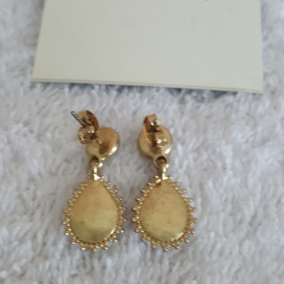New Lucky Brand Turquoise/Mother of Pearl Earrings - Picture 5 of 6